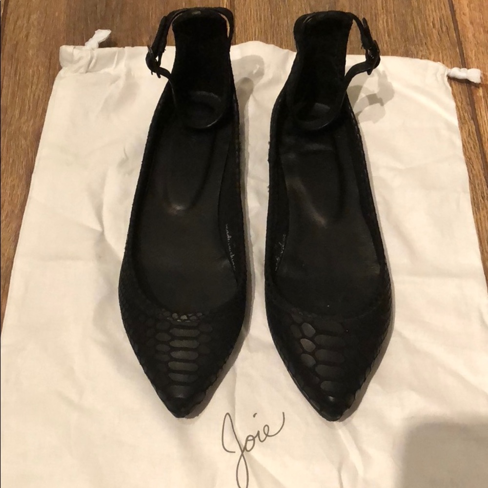 Joie pointy toe flats with ankle straps size 8